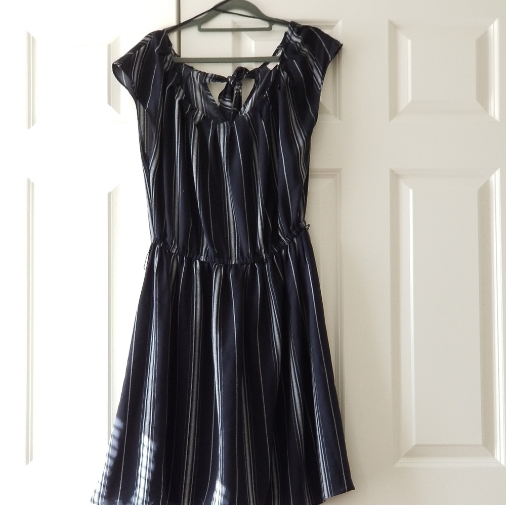 Closet Cleanout 5/$25 Blue Striped Dress LC
